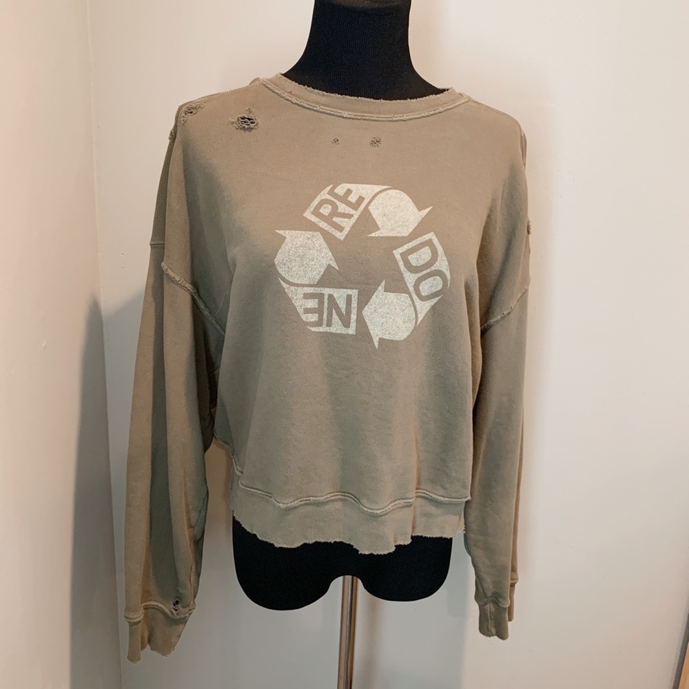 Redone distressed sweatshirt M